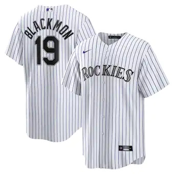 mens nike charlie blackmon white colorado rockies home repl